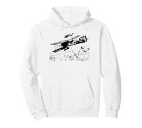 Breguet XIV WW1 French Bomber Aircraft Illustration Pullover Hoodie