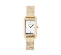 Breil, Alizee Collection, Women's Watch Only Time, Rectangular Case in Silver Steel with Crystals, Matt White Dial, Mesh Bracelet, Sliding Closure, Case 17 x 26 mm
