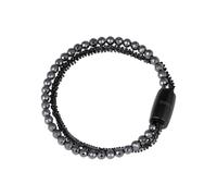 Breil - Bracelet for Women Small Stardust Element MAGNETICA SYSTEM Collection TJ2938 - Women's Jewellery - Convertible Bracelet Combinable with Other Collection Elements - Steel and Hematite, 19 cm