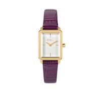 Breil Carre Collection Women's Watch, Analogue Quartz Movement, 50 m Water Resistant, Women's Gift Ideas, Gold, Lilac, Modern