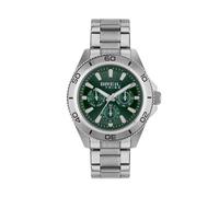 Breil Challenge multifunction men's watch with green background EW0711 316L steel case and bracelet