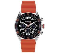 Breil Chrono Score EW0636 Men's Chronograph Watch with Silicone Strap Orange/Black Case Diameter: 43 mm, Orange/Black, One Size, Modern