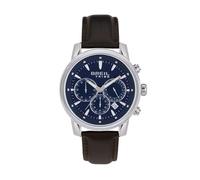Breil EW0690 Men's Watch Calliber Blue Dial Chronograph Quartz Movement and Brown Leather Strap