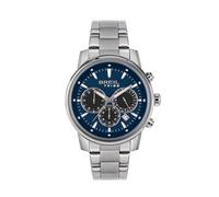 Breil EW0728 Men's Watch CALIBER Mono-Colour Blue Dial Chronograph Quartz Movement and Silver Steel Bracelet