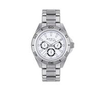 Breil EW0733 Men's ChalLENGE Single Colour White Dial Multifunction Quartz Movement and Silver Steel Bracelet
