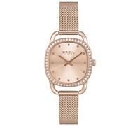 Breil Ladys' Penelope Watch Collection Mono-Colour Champagne dial 2 Hands Quartz Movement and IP Coloured Stainless Steel Rose Gold MESH EW0539
