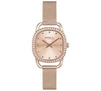 Breil Ladys' Penelope Watch Collection Mono-Colour Champagne dial 2 Hands Quartz Movement and IP Coloured Stainless Steel Rose Gold MESH EW0539