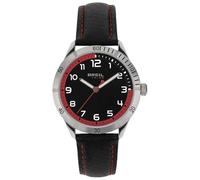 Breil - Mate Steel Watch for Men, Black/red, One Size, Strap.