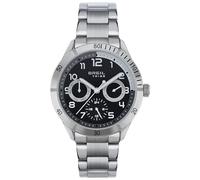 Breil - Mate Steel Watch for Men, Silver/Black, One Size, Bracelet