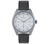 Breil Men Analog Quartz Watch with Leather Strap TW1958