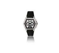 Breil Men's Mark Quartz Watch TW0673 with Silver/Black Chronograph Dial, Date, Stainless Steel Case, Black Leather Strap