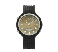 Breil Men's New Hip Hop Digital Analogue Watch TW0409 with 47mm Stainless Steel Case, and Black Resin Strap