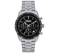 Breil Men's Release Watch Collection Mono-Colour Black dial Chrono Quartz Movement and Steel Bracelet TW1897