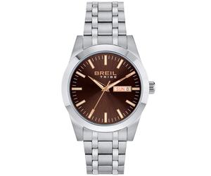 BREIL Rank EW0737 - Man - 40 mm - Analogue - Quartz - Mineral Glass Brown 40 mm