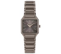 Breil The B Ladies Brown Rose Gold Square Steel Bracelet Watch Case Diameter 27x26mm TW1973, Brown/Rose Gold, Bracelet