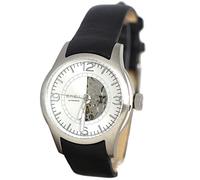 Breil TW0778 Men's Watch XL Analogue Leather, Black/White, Strap.