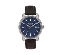 Breil Uhr Herren Caliber Ziffernblatt Blau Bewegung NUR Zeit Quartz e GÜRTEL Leather Braun EW0689