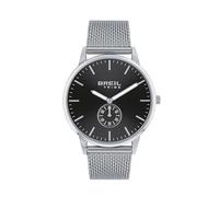 Breil Watch Time Only Avery Black Background Small Seconds Ew0730 Cassa and Steel Bracelet