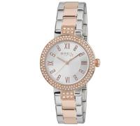 Breil - Women's Watch Dance Floor Collection EW0420, Ladies Watch Solo Tempo with Analogic Blue Dial with Crystals on Bezel, 2035 MIYOTA Movement, Stainless Steel Watch Band