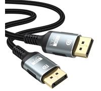 Breilytch 16K Displayport Cable 10FT 2.1, 80Gbps Display Port to Display Port Cable 8K@240Hz, 4K@540Hz Gold-Plated DP 2.1, HDR10+, DSC Compatible with FreeSync Gaming PC/Monitor, RX7600, RTX3060