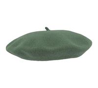 Breiter Women's Beret Hat Wool Hat - One Size - Barret Made of 100% Wool, Green Sage, One Size