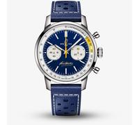 Breitling Limited Edition Mens Top Time B01 Coppi & Bartali Navy Blue Leather Strap Watch AB01767A1C1X1