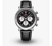 Breitling Mens Navitimer B01 Black Chronograph 43 Watch AB0138211B1P1