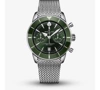 Breitling Mens Superocean Heritage B01 Chronograph 42mm Green Dial Watch AB0156361L1A1