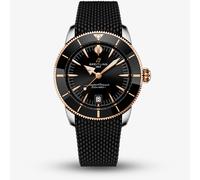 Breitling Mens Superocean Heritage B31 Automatic 42mm Black & Rose Gold Rubber Strap Watch UB3111241B1S1