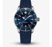 Breitling Mens Superocean Heritage B31 Automatic 42mm Blue Rubber Strap Watch AB3111161C1S1