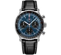 Breitling Navitimer B01 41 Black Croc Folding Clasp Watch BTL-2096