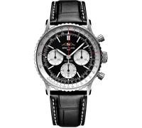 Breitling Navitimer B01 41 Black Croc Folding Clasp Watch BTL-2237