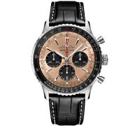 Breitling Navitimer B01 43 Black Croc Folding Clasp Watch BTL-2077