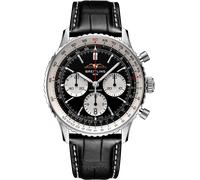 Breitling Navitimer B01 43 Black Croc Folding Clasp Watch BTL-2092