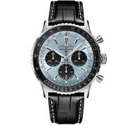 Breitling Navitimer B01 43 Black Croc Folding Clasp Watch BTL-2095