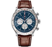 Breitling Navitimer B01 46 Brown Croc Folding Clasp Watch BTL-2068