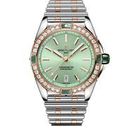 Breitling Super Chronomat Automatic 38 Mint Green Bracelet Watch BTL-2151