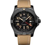 Breitling Watch Avenger Automatic GMT 45 Night Mission Leather Tang Type - Black BTL-1860