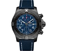 Breitling Watch Super Avenger Chronograph 48 Night Mission Leather Tang Type - Blue BTL-1844