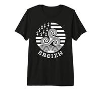 Breizh Brittany Celtic Triskele Flag Pride Premium T-Shirt
