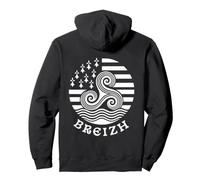 Breizh Brittany Celtic Triskele Flag Pride Pullover Hoodie