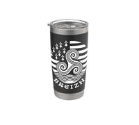 Breizh Brittany Celtic Triskele Flag Pride Stainless Steel Insulated Tumbler