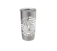 Breizh Brittany Celtic Triskele Flag Pride Stainless Steel Insulated Tumbler