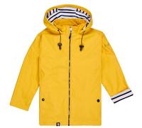 Breizh Ocean - LANNION children's waterproof raincoat, striped jersey lining with stand-up collar - Mixed, boy or girl - from 1 to 14 years old (Yellow, 6 years)