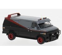 Brekina 18250 Scale Ho Gmc Vandura Black/Red Year 1983