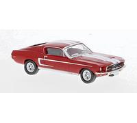 Brekina 19605 Ford Mustang GT 350 Fastback, Red / White, 1968, H0, New 2024