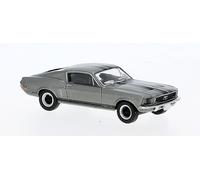 Brekina 19607 Ford Mustang GT 350 Fastback, Gray / Black, 1968, H0, New 2024