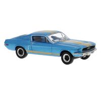 Brekina 19610 Ford Mustang GT 350 Fastback, Blue / Black, 1968, H0, New 2026