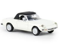 Brekina 29605 Alfa Romeo Spider Closed Top, White Color Scale H0 1/87