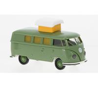 Brekina 31616 VW T1b Camper with Pop-Up Roof Green, 1960, H0, New 2022